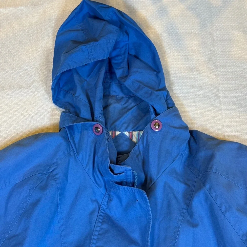 Vintage Innovations by MG Blue‎ Windbreaker Jacket Women's Retro 80s 90s Pockets